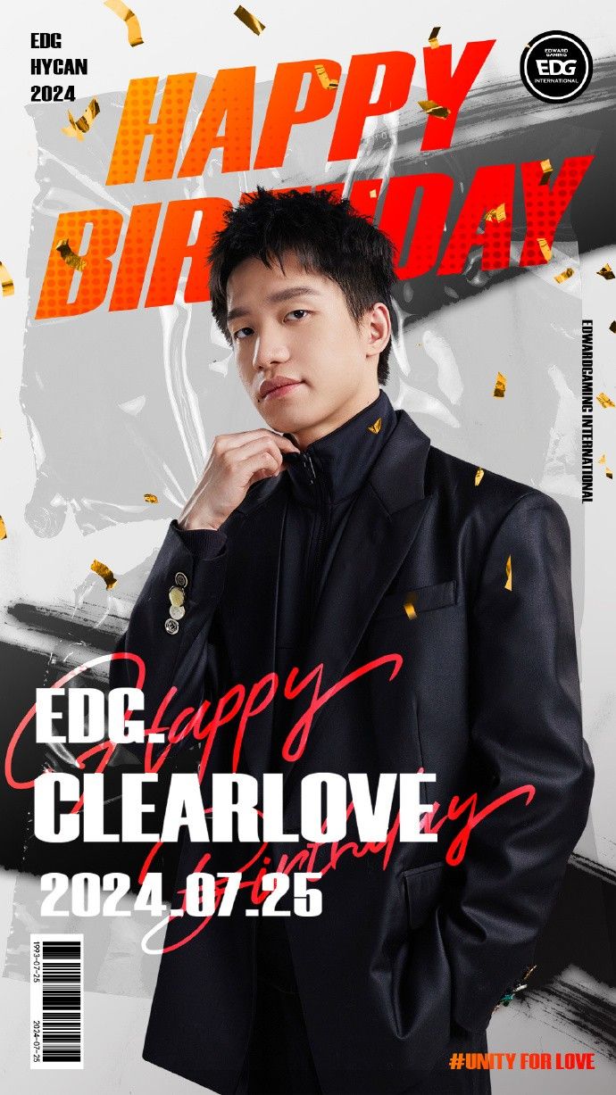 Happy Birthday, Clearlove! Official EDG Wishes Clearlove a Happy Birthday: Thank You for Your Perseverance and Being Everyone's Support