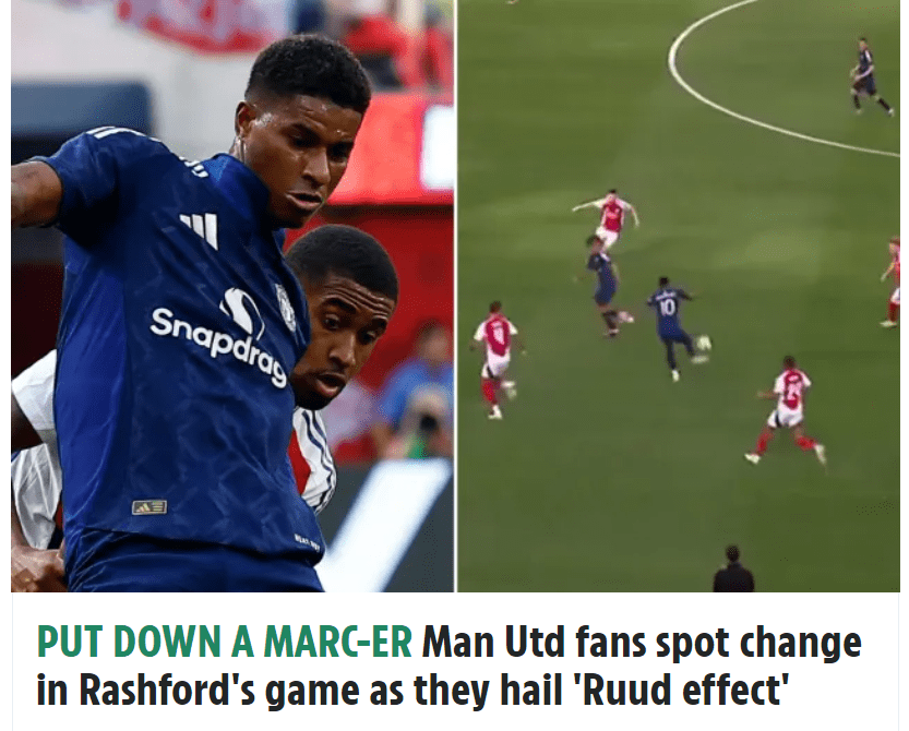 Man Utd Fans Hail Rashford's Dramatic Change in Playing Style: Van Nistelrooy's Help Promises a Goal-Filled New Season