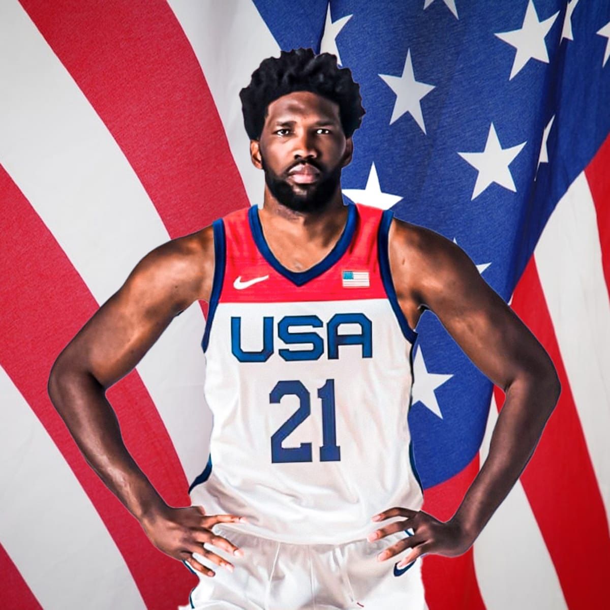 Unwavering DNP? Embiid Hasn't Played Yet, USA Maintains a Double-Digit Lead