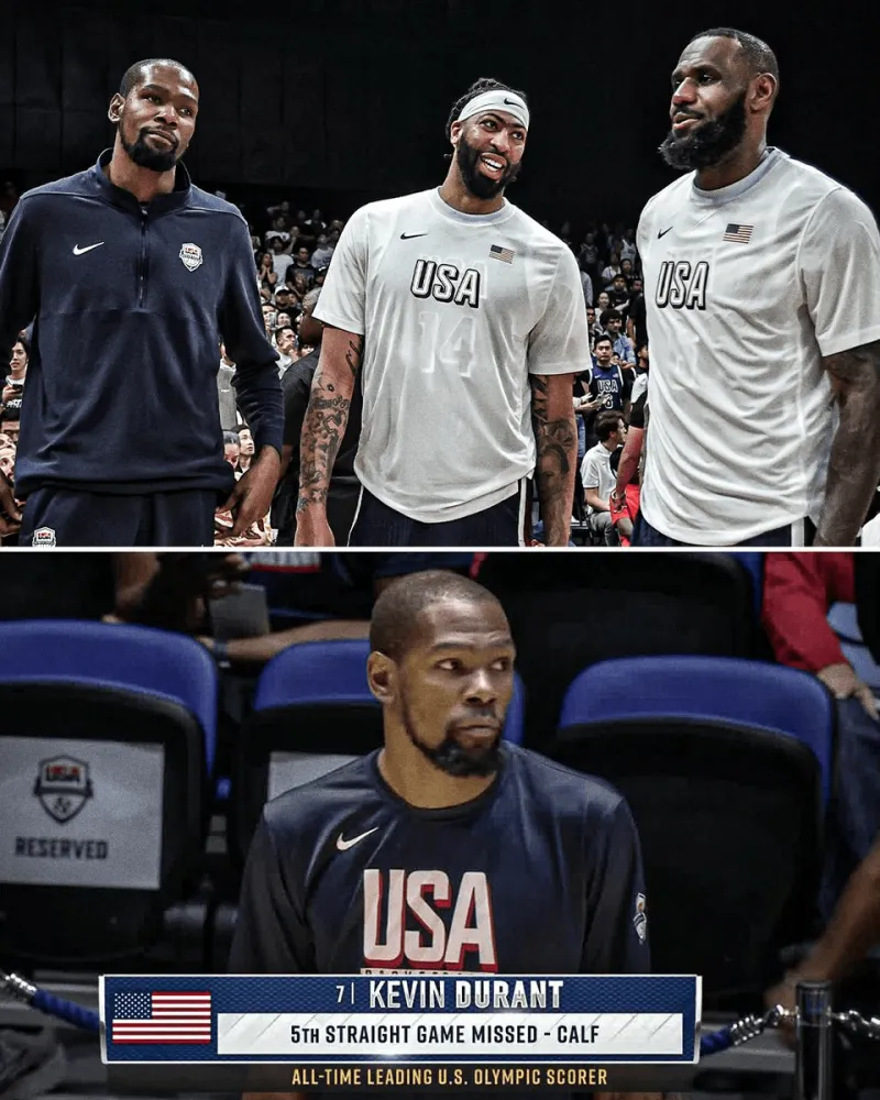 US Media: USA Basketball Secures Fifth Straight Win in Pre-Olympic Friendlies—All-Time Olympic Scoring Leader Still on the Bench