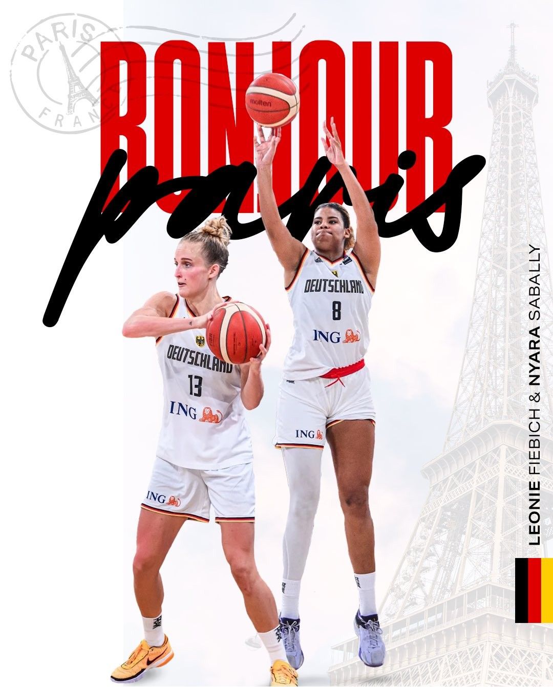 German Women's Basketball Mainstay, Phibbs, Suffers a Foot Injury in the Second Quarter but Starts the Second Half Despite Her Injury