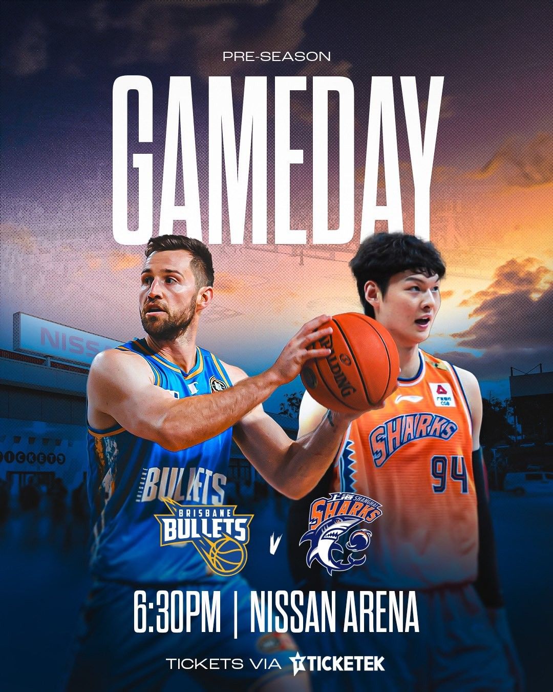 Wang Zhelin Makes an Appearance! NBL Brisbane Bullets Release Warm-up Poster for Match Against Shanghai Sharks