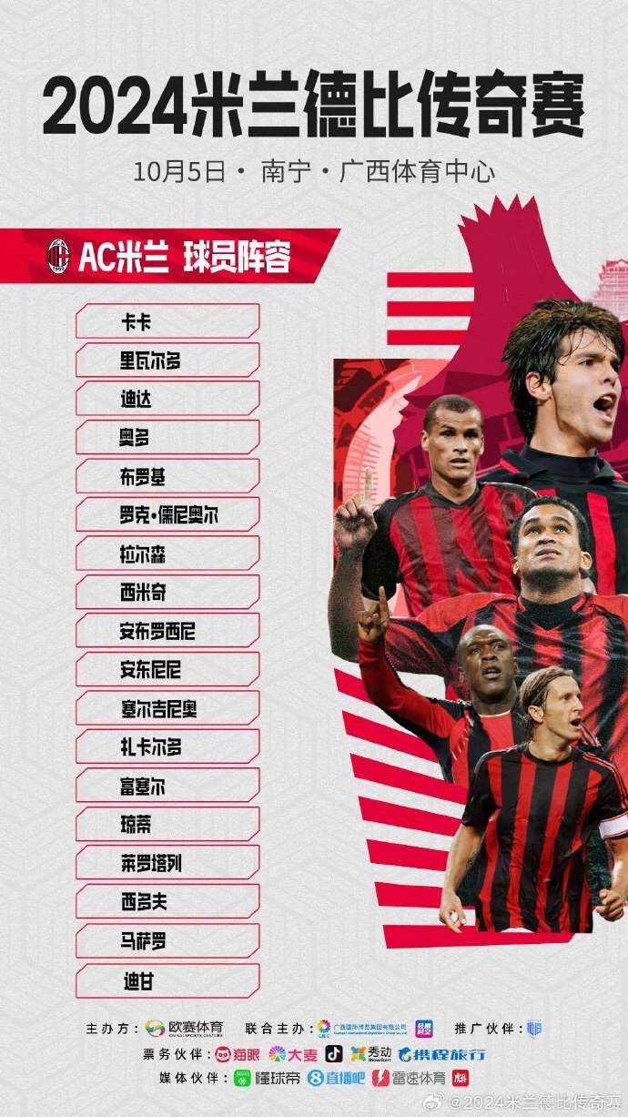 Milan Derby Legends Match Guangxi Station - Free Tickets for Fans!!!