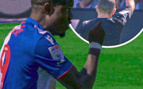 Accommodate? Blackburn Striker Makes Card-Gesture After Foul, Referee Shows Second Yellow Card to Send Him Off