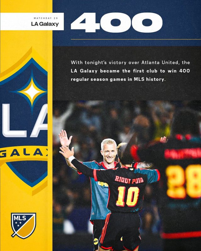 Royce Reaches Milestone as LA Galaxy Becomes First MLS Team to Secure 400 Regular Season Wins