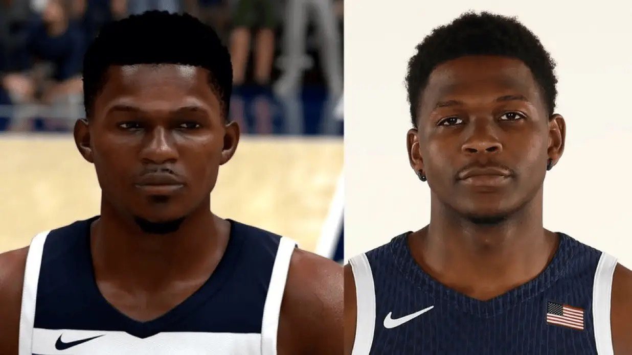 Does it look more accurate this time? New version of Edwards' NBA 2K face scan leaks. Previously, the Timberwolves' official account trolled Edwards' face scan.