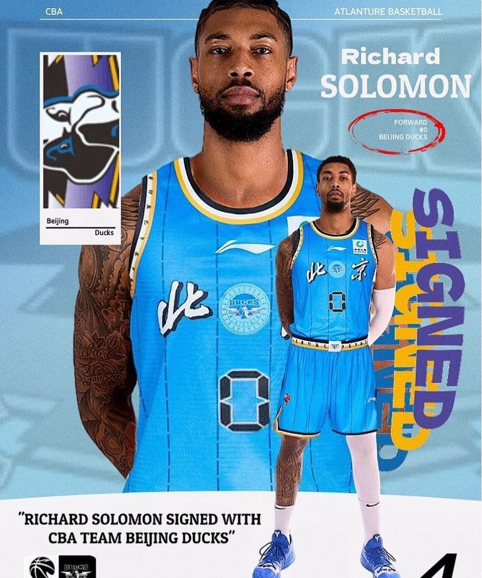 Media Personality: Agency Officially Announces Solomon's Joining Beijing Ducks Basketball Team