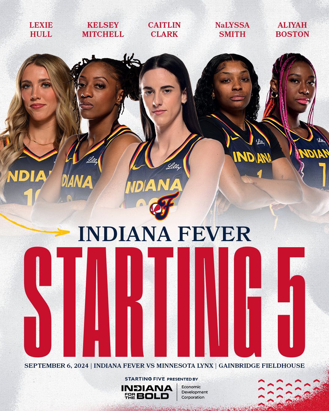 Fever's Starting Lineup Revealed: Clark Leads the Way