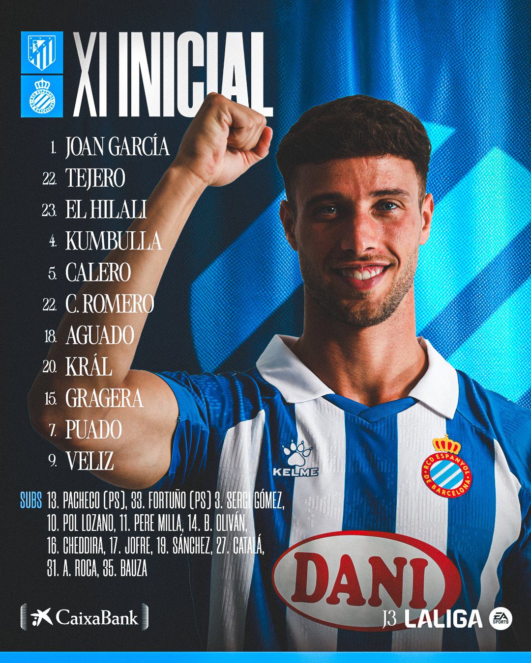 Atlético de Madrid vs RCD Espanyol Starting Lineups: Griezmann on the bench! Alvarez and Villegas included