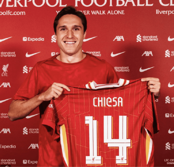 Chiesa Jr: Delighted to Join Liverpool, Wearing the Number 14 Was Meant to Be