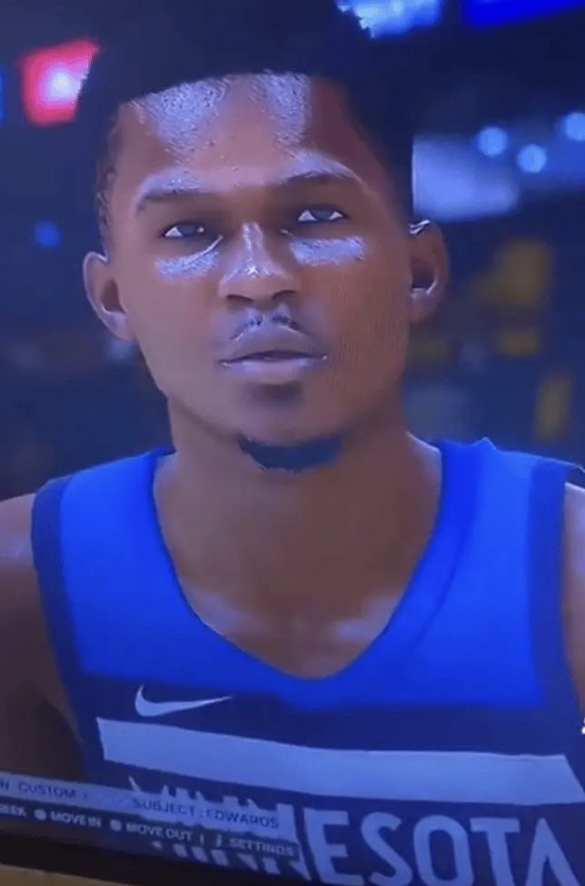 Does it look more accurate this time? New version of Edwards' NBA 2K face scan leaks. Previously, the Timberwolves' official account trolled Edwards' face scan.