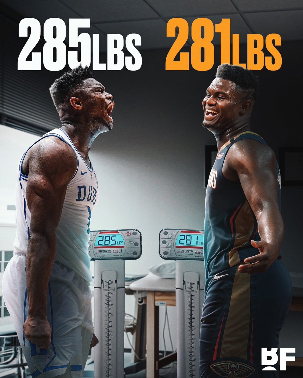 US Media: Zion's weight has reportedly decreased from a peak of 150 kg to now lighter than his college days at 127.5 kg, with a pre-season target of 123 kg