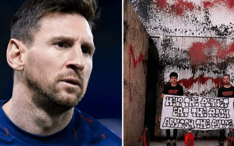 Environmental Activists Spray Paint Messi's Mansion Calling it an Illegal Construction; Messi Has Initiated a Lawsuit for 50,000 Euros