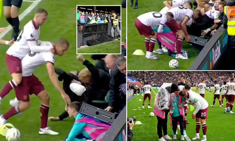 The LED Board at the Stadium Collapsed and Crushed a Ball Boy; Souček Abandoned Celebrations to Immediately Help, Earning Praise