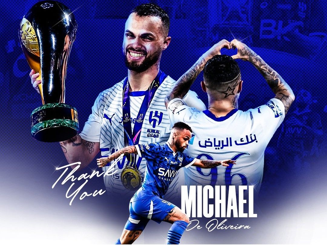 Official: Al Hilal and Brazilian Winger Michael Terminate Contract; Player Set to Return to Flamengo