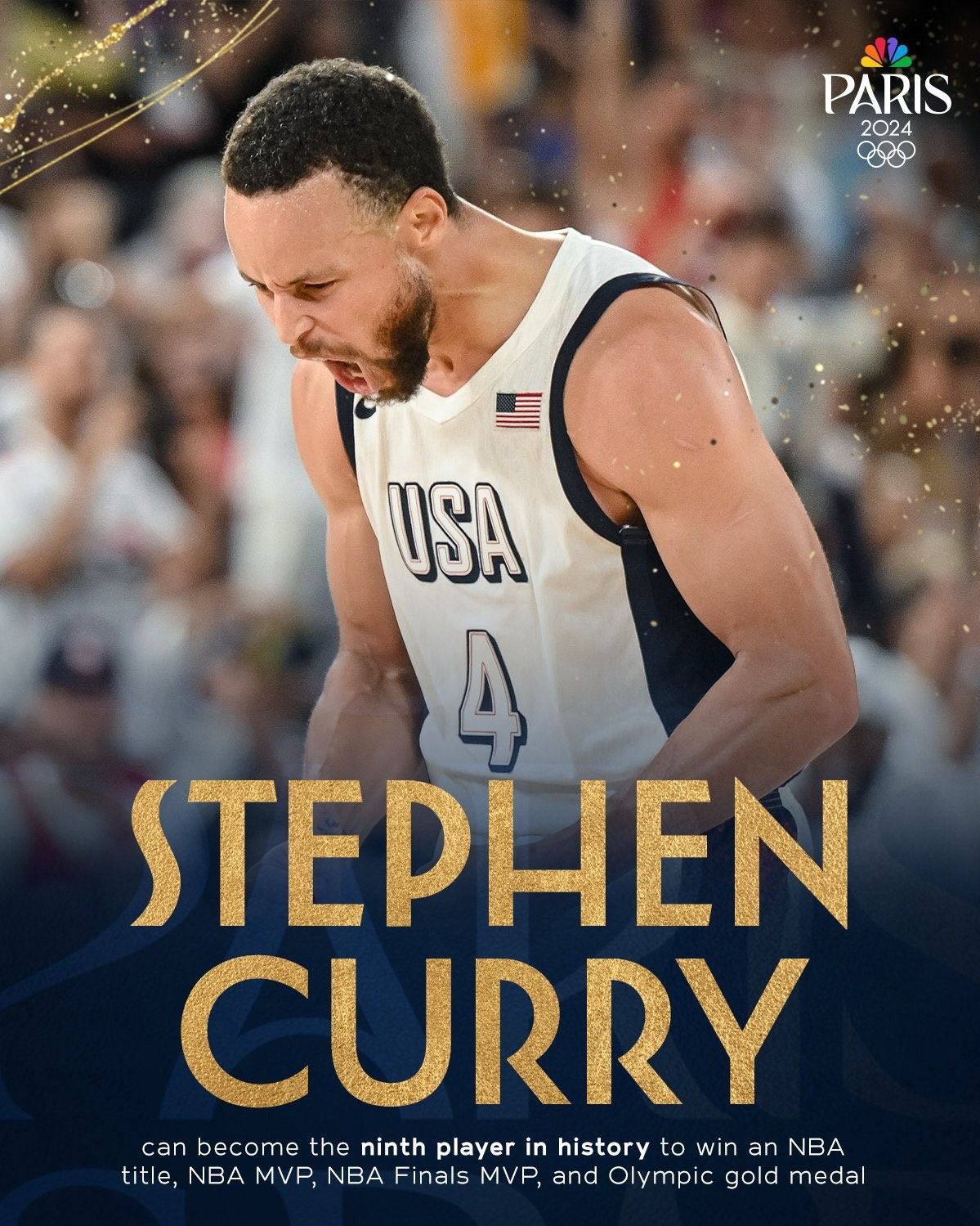 Curry Becomes the Fourth Player in History to Win an Olympic Gold Medal, World Cup, NBA Championship, and MVP