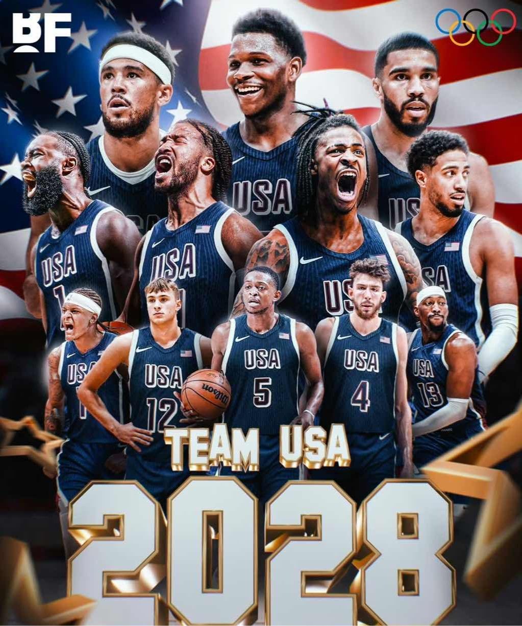 American Media Predicts 2028 U.S. Men's Basketball Team Members: Booker, Edwards, Tatum Lead the Way