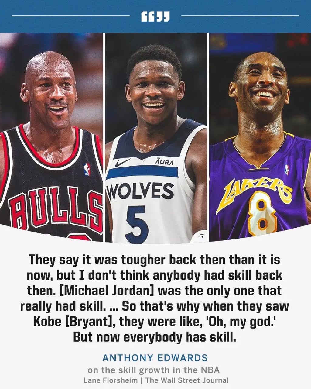 Magic Johnson Responds to Edwards' Previous Claim That Players from Jordan's Era Lacked Skill: I Won't Acknowledge Someone Without a Championship