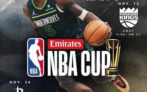 Timberwolves' NBA Cup Group Stage Schedule: Home Games Against Rockets, Clippers; Away Games Against Trail Blazers, Kings