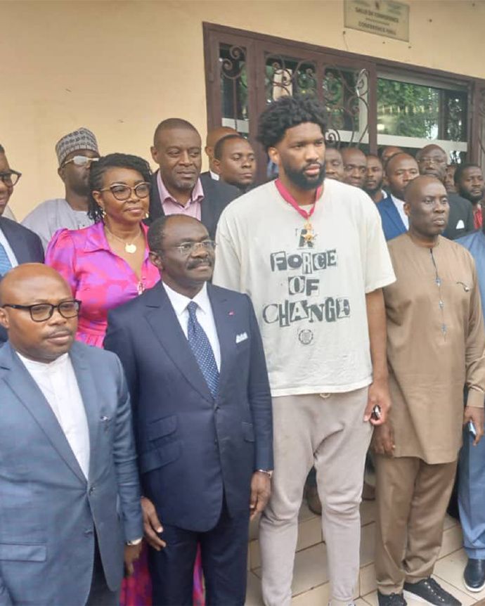 Deserved Honor! Cameroonian President Awards Embiid with the Medal of Courage