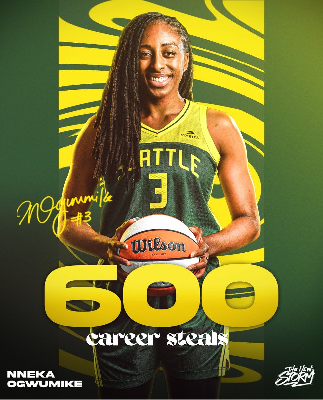 Congratulations! Oguemike becomes the eleventh player in WNBA history to achieve 600 steals