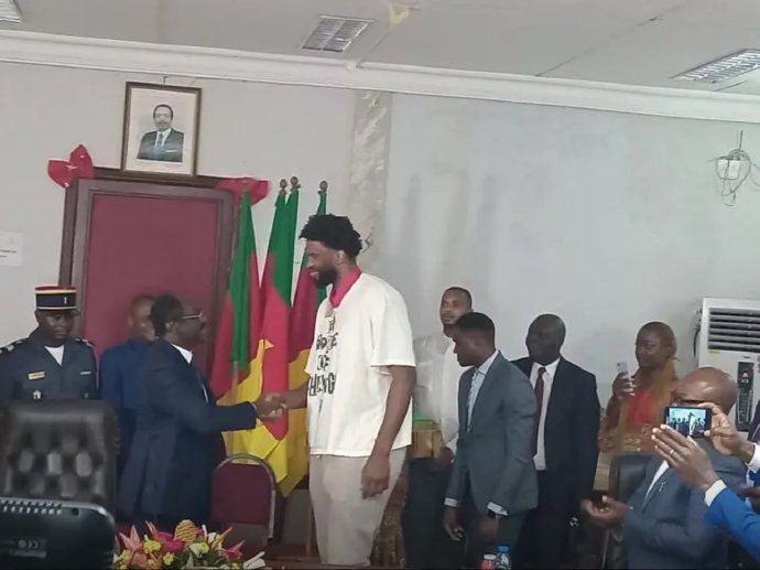 Deserved Honor! Cameroonian President Awards Embiid with the Medal of Courage