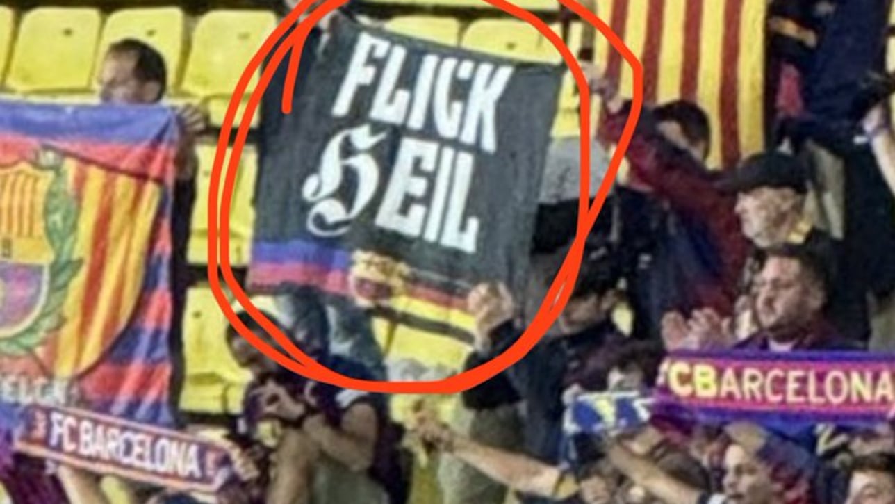 Western Media: Due to Racist Banner Unfurled by Fans at Away Champions League Match, UEFA Fines Barcelona 10,000 Euros