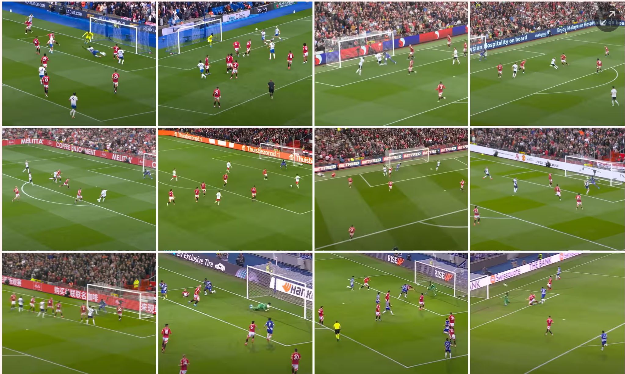 Nine-grid is not enough! The Guardian interprets: Many low-level errors in Manchester United's conceded goals