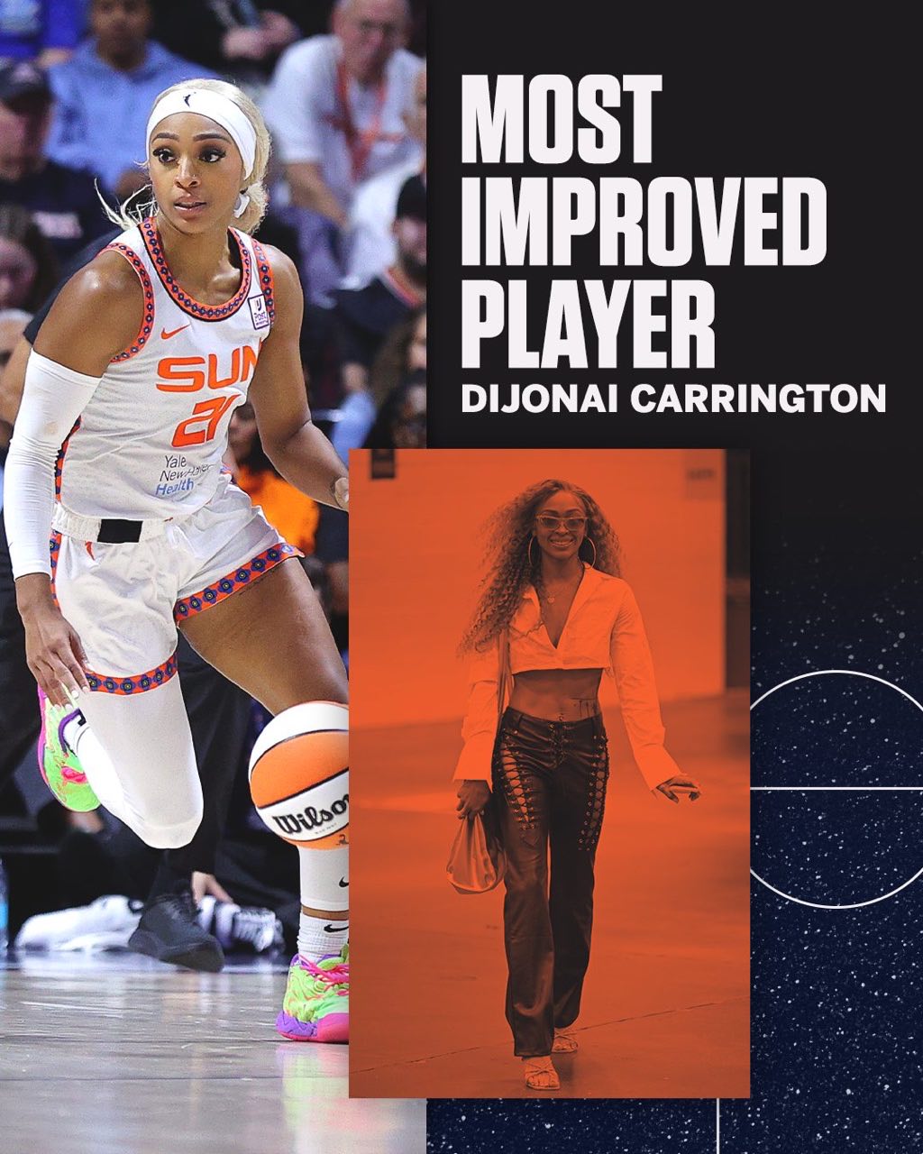 Sun's Karington Named WNBA's Most Improved Player of the Season