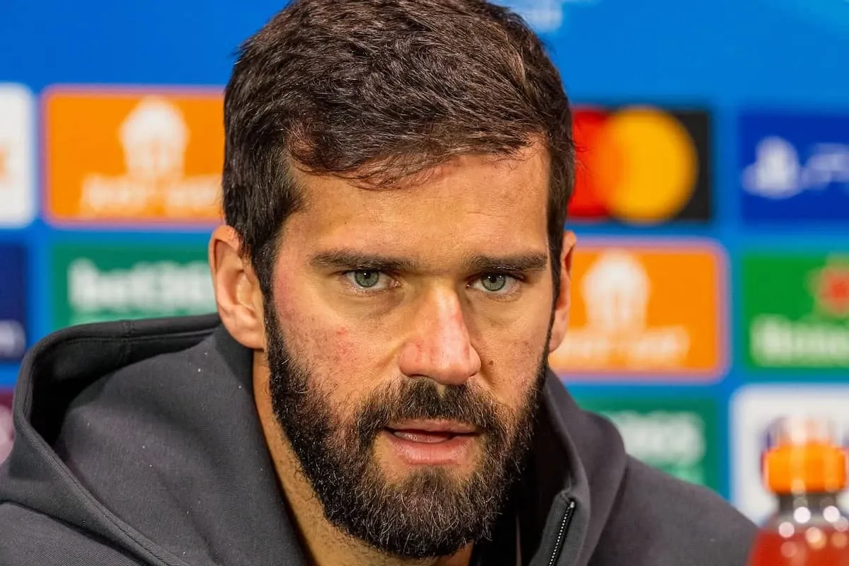 Liverpool Correspondent: Alisson Injured With Hamstring Issue, Doubtful for This Round's League Match