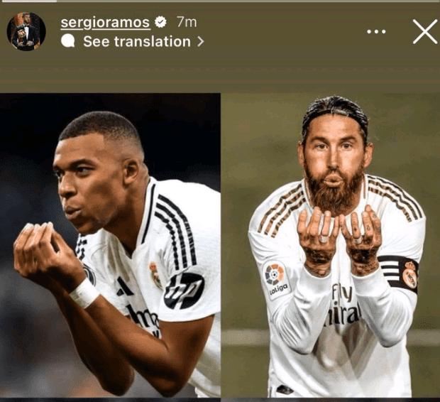 Ramos Responds to Mbappe Using His Celebration Move: Brother, Go for the Ball