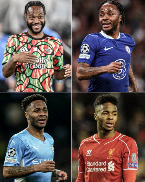 Create History! Sterling Becomes the First Player Ever to Represent Four Different Premier League Teams in the Champions League