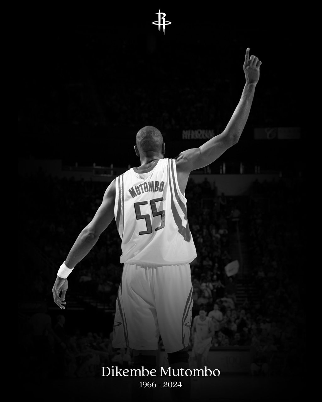 Rockets Official Statement: Remembering the Playful Personality and Signature Finger Wag, Condolences to Mutombo's Family and Friends