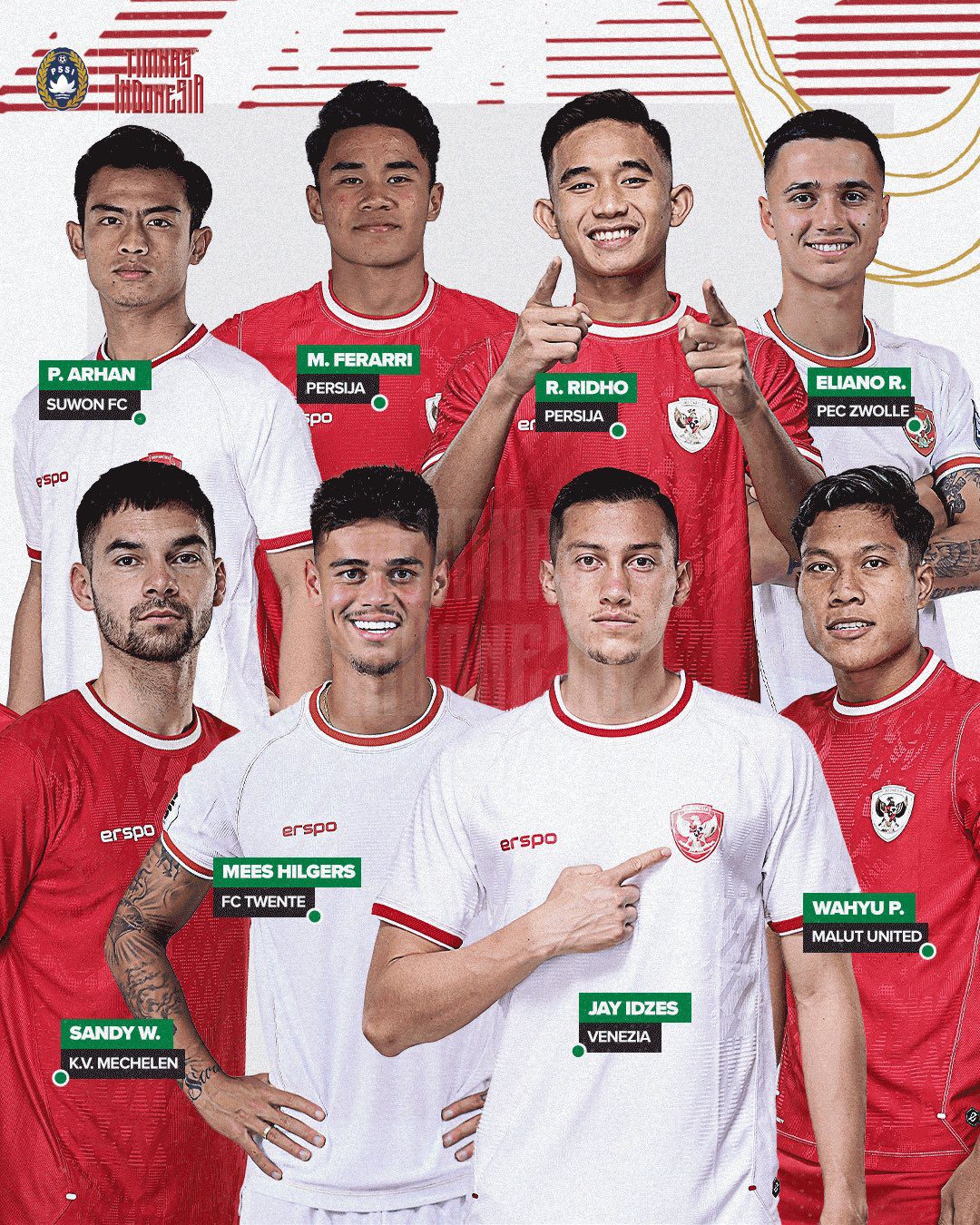 Indonesia's Strong Squad List: Naturalized Indo-Dutch Mixed Player Included; Match Against Chinese Men's Football Team on the 15th