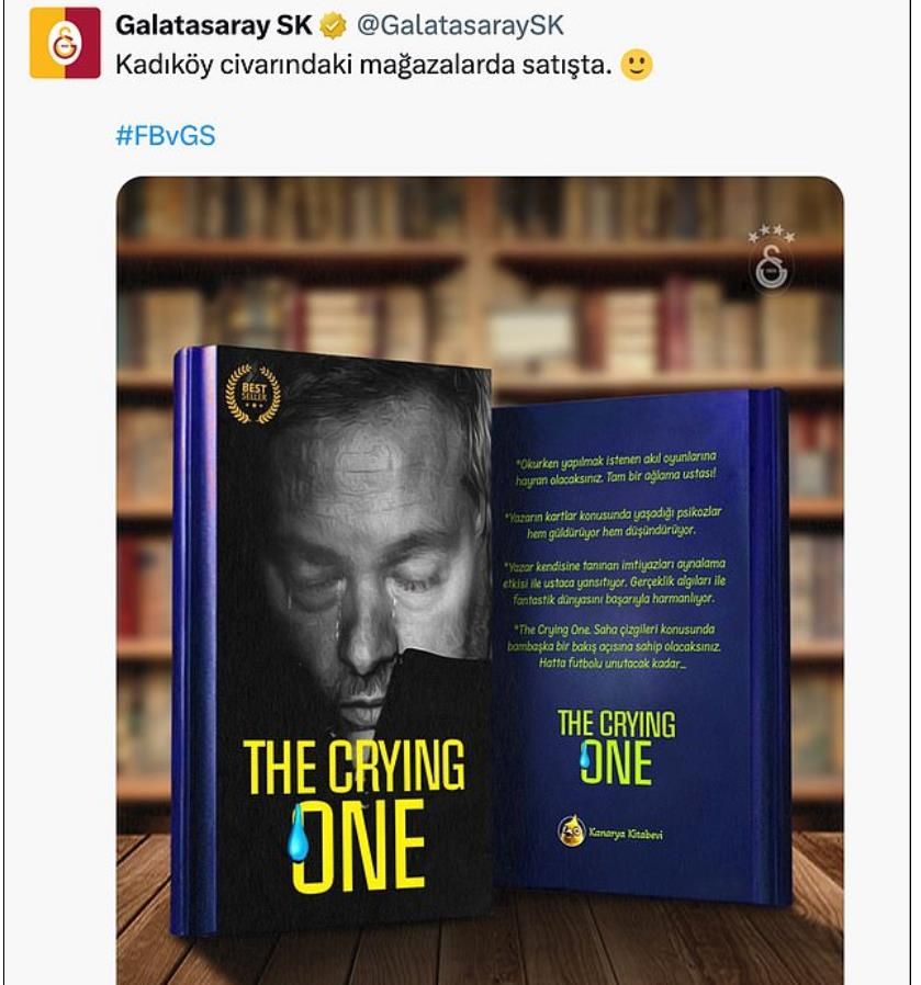 Refusing to Attend Press Conference After Loss! Galatasaray Official Twitter Mocks Mourinho: The Crying One Available at the Store