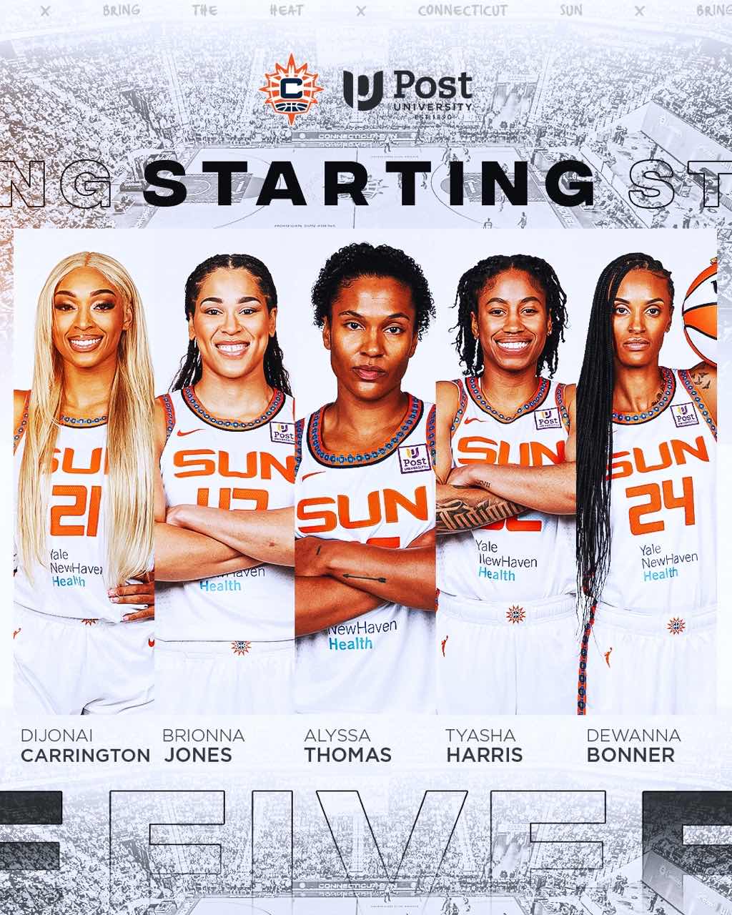 Can There Be an Upset? Sparks vs. Sun Starting Lineups: Cambage vs. Bonner, Li Yueru on the Bench Ready to Go