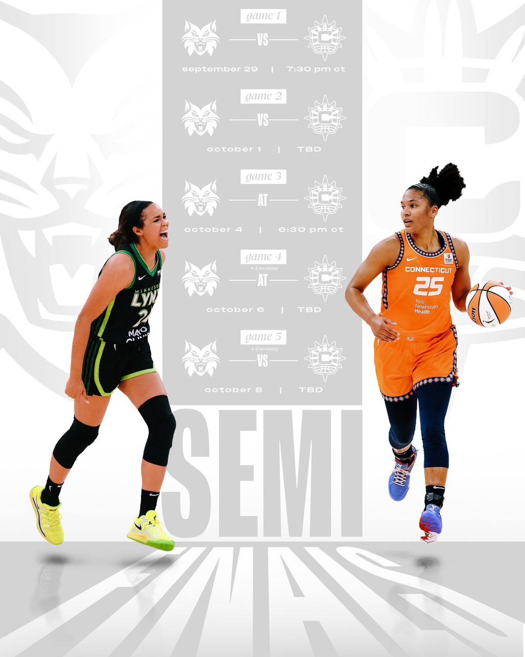 Lynx Announce Specific Schedule for Semi-finals Against the Sun: First Game on the 30th