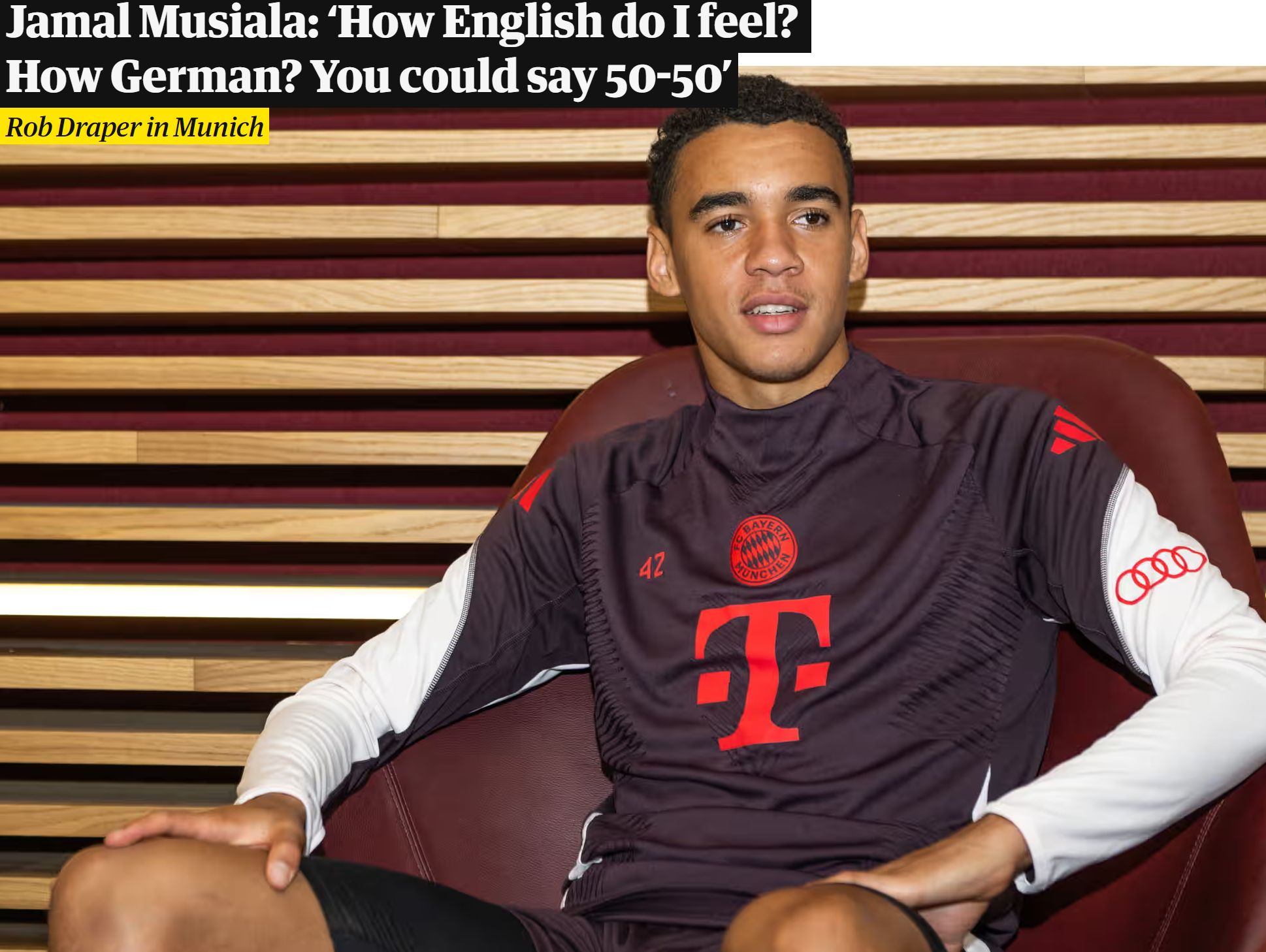 Musiala: Even Split Between England and Germany; I Don't Focus Too Much on Public Opinion