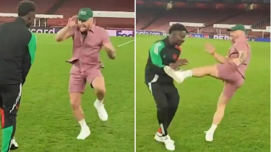 UK Media: MMA Star's Prank on Saka During Pitch Visit Annoys Arsenal; Club Prepares to Amend Rules to Prevent Similar Incidents