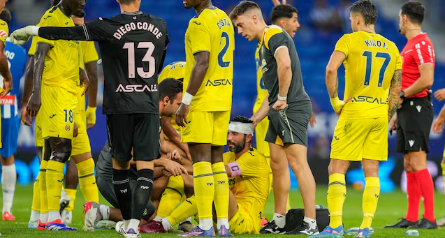 Blood on the Pitch: Villarreal's Veteran Albiol Gets Head Injury, Receives Stitches Post-Match