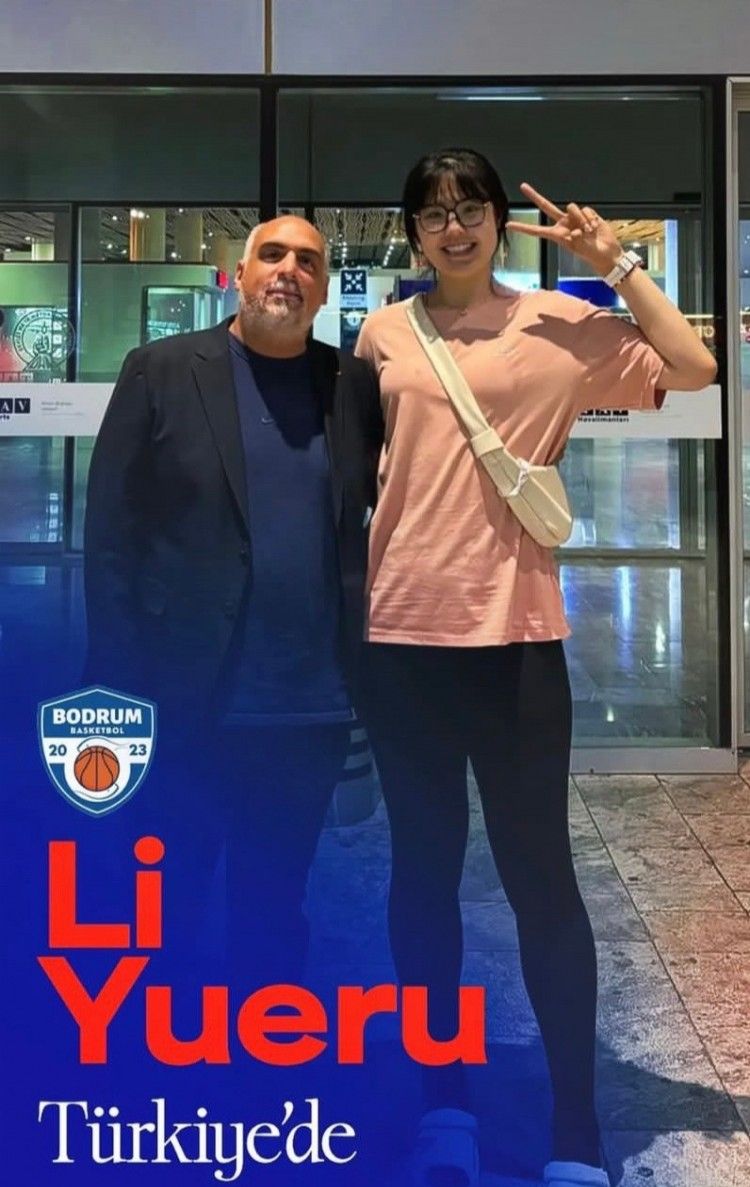 Media: Li Yuuru Has Arrived in Turkey After the WNBA Season and Has Joined Her New Team Bodrum