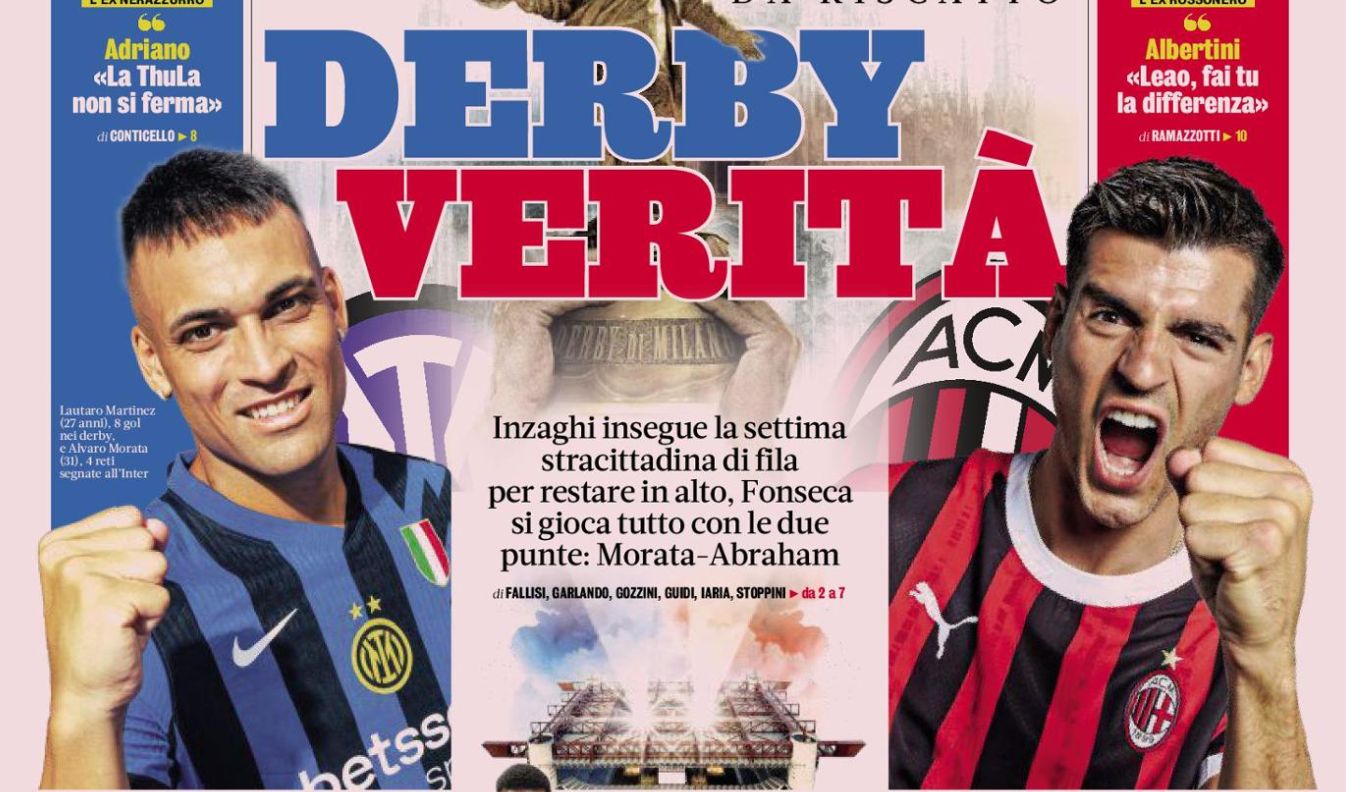 Serie A Preview: Inter Milan Aims for Record Extending Derby Winning Streak, AC Milan Determined to Change Formation