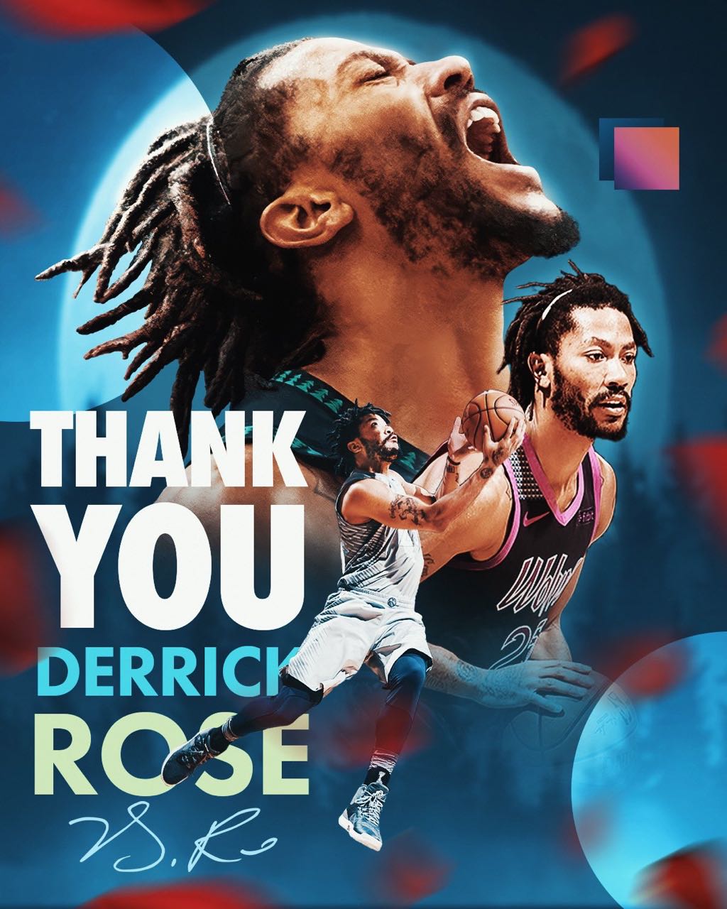 Timberwolves Officially Share Images to Thank Rose: Once Scored in a Single Game, Touched Many