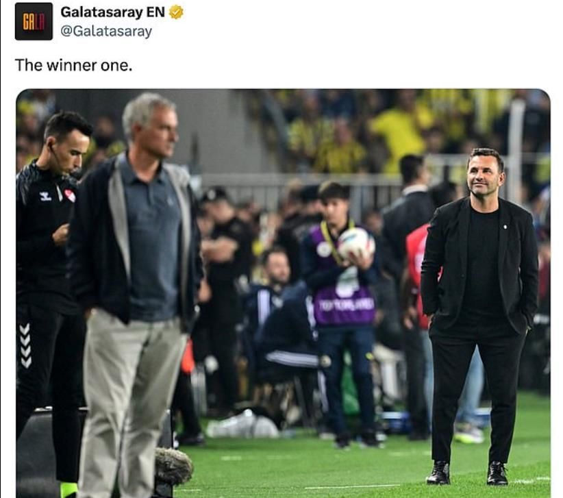 Refusing to Attend Press Conference After Loss! Galatasaray Official Twitter Mocks Mourinho: The Crying One Available at the Store