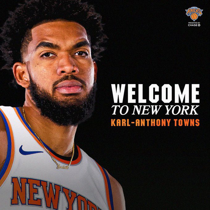 Official Knicks Announcement: Towns Joins the Team