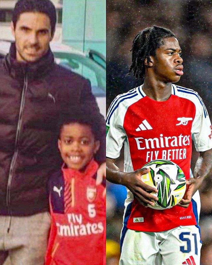 The Power of Idols! Arsenal's Young Starter Nichols Took a Photo with Arteta Years Ago