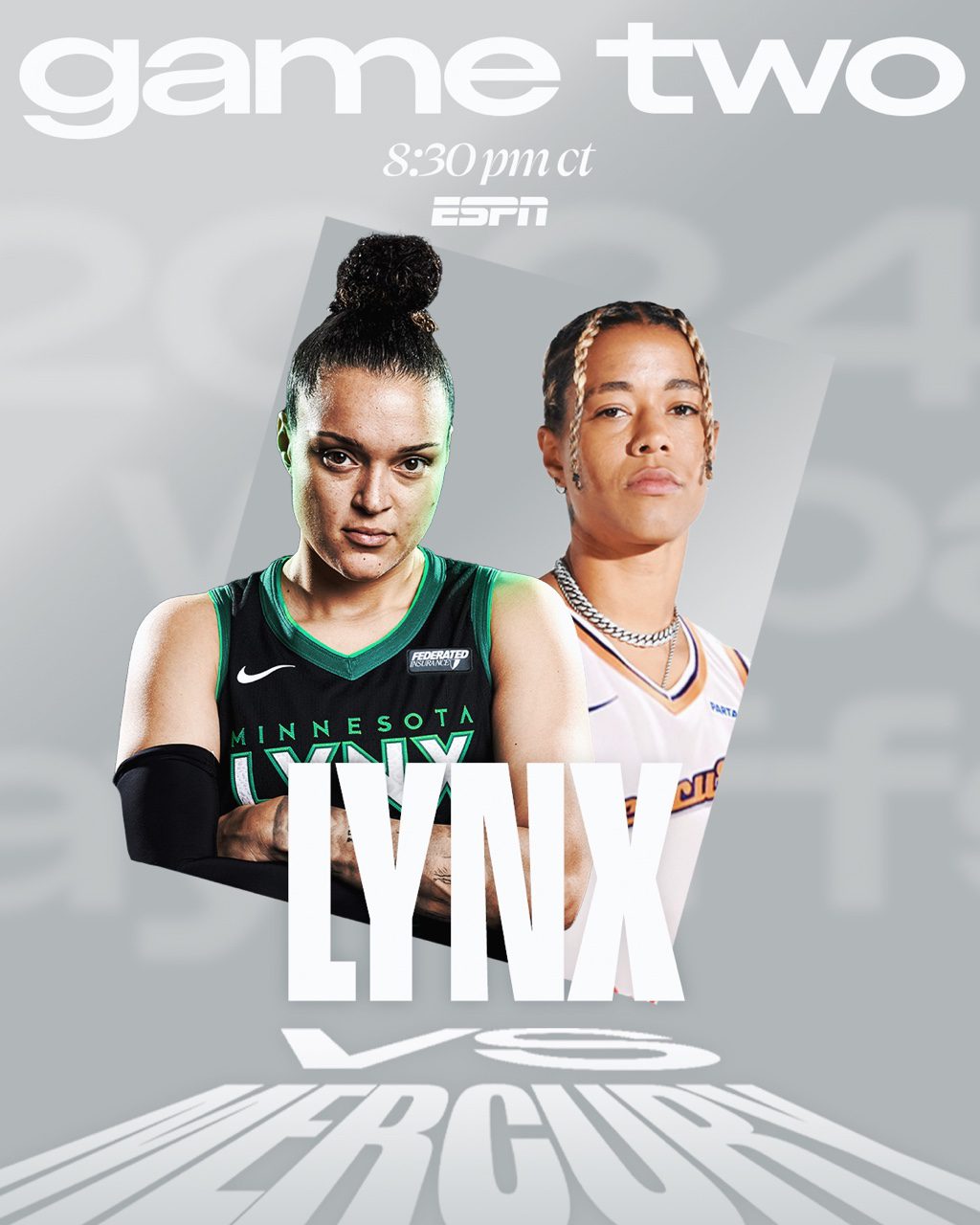 Lynx vs. Mercury G2: Collier vs. Griner