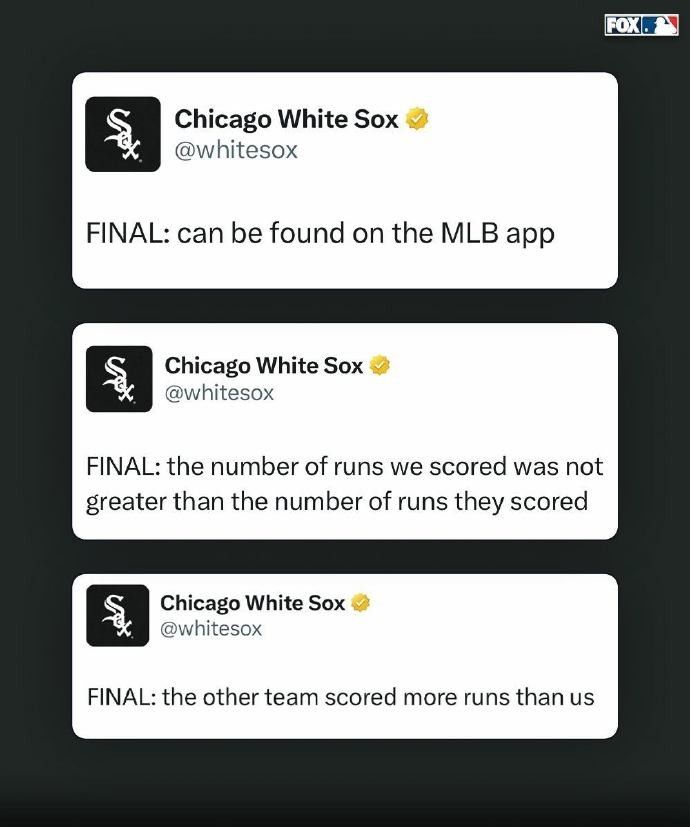 The Chicago White Sox Create the Worst Record in MLB History; Official Social Media Seems Delusional