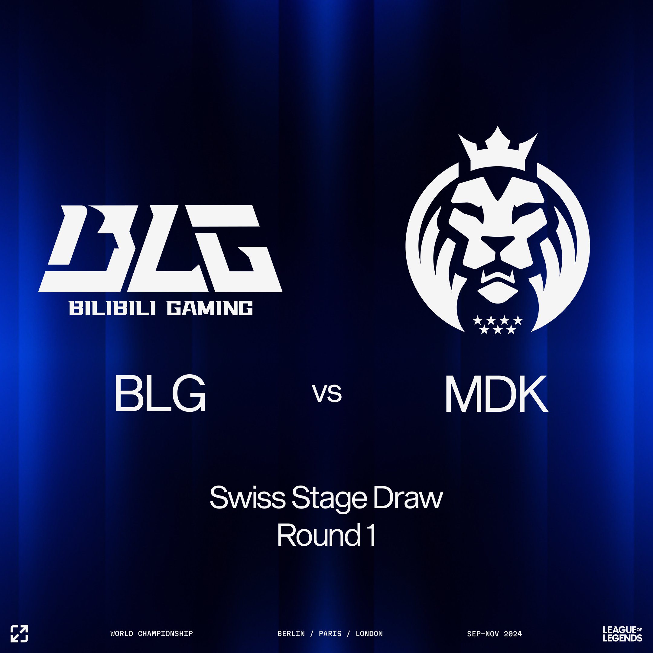 Global Finals Swiss Wheel Draw: TES Meets T1 Again, GENG Faces WBG, BLG, LNG Takes on European and American Teams