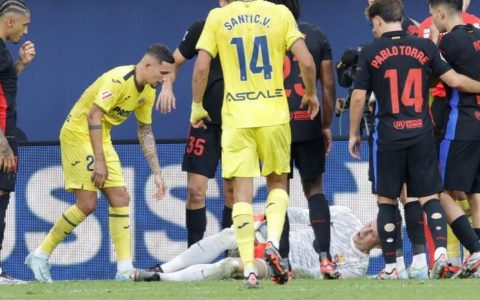 Young Villarreal Player: No Intention to Hurt Ter Stegen; Cried for Minutes, Wishing Him a Speedy Recovery